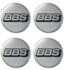 Naklejki na dekielki felgi kołpaki BBS srebrne 60 mm