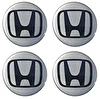 Naklejki na dekielki felgi kołpaki Honda srebrne 56 mm