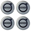 Naklejki na dekielki felgi kołpaki Volvo srebrne 60 mm
