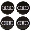 Naklejki na dekielki felgi kołpaki Audi 56 mm