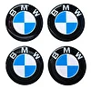 Naklejki na dekielki felgi kołpaki BMW 63 mm