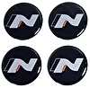 Naklejki na dekielki felgi kołpaki Hyundai N line 60 mm