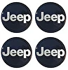 Naklejki na dekielki felgi kołpaki JEEP 60 mm