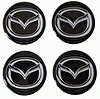 Naklejki na dekielki felgi kołpaki Mazda 56 mm