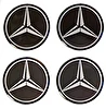 Naklejki na dekielki felgi kołpaki Mercedes 60 mm