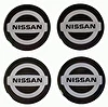 Naklejki na dekielki felgi kołpaki Nissan 64 mm
