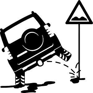 Naklejka Terenówka olewa