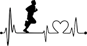 Naklejka Biegacz