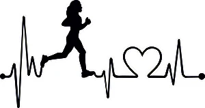 Naklejka Biegaczka