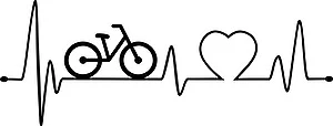 Naklejka Linia życia rower