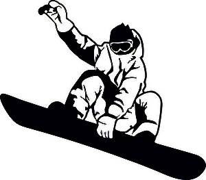 Naklejka Snowboard