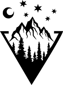 Naklejka Super góry