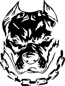 Naklejka Pitbull