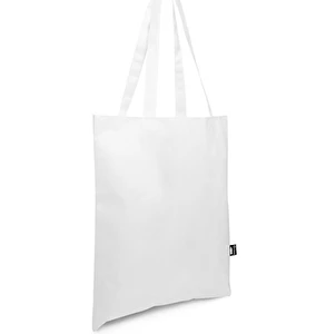 Biała torba z długimi uszami na zakupy własny wzór