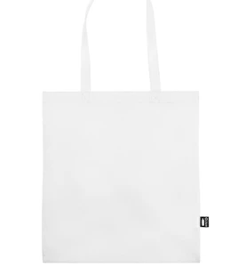 Biała torba z długimi uszami na zakupy własny wzór