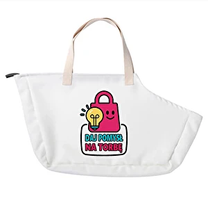 Nosidełko dla psa białe własny wzór