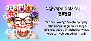 Kubek biały Super Glaze Premium Najwspanialsza Babcia