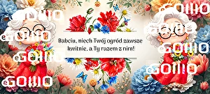 Kubek biały Super Glaze Premium Babcia ogród 2