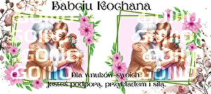 Kubek biały Super Glaze Premium Babciu kochana 2