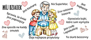 Kubek biały Super Glaze Premium Mój Dziadek