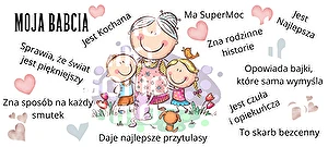 Kubek biały Super Glaze Premium Moja Babcia