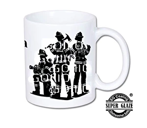 Kubek biały Super Glaze Premium dla strażaka
