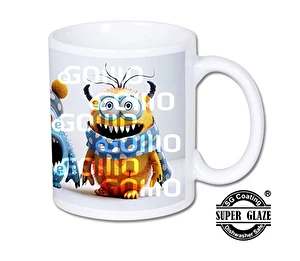 Kubek biały Super Glaze Premium Cute Baby Monster
