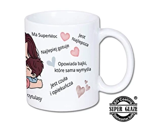 Kubek biały Super Glaze Premium Moja Mamusia 1