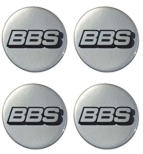 Naklejki na dekielki felgi kołpaki BBS srebrne 60 mm