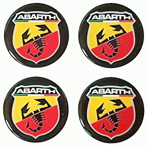 Naklejki na dekielki felgi kołpaki Abarth kolor 60 mm