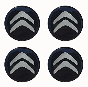 Naklejki na dekielki felgi kołpaki Citroen 70 mm