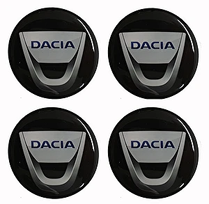 Naklejki na dekielki felgi kołpaki Dacia 56 mm