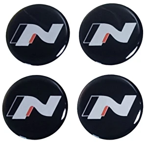 Naklejki na dekielki felgi kołpaki Hyundai N line 56 mm