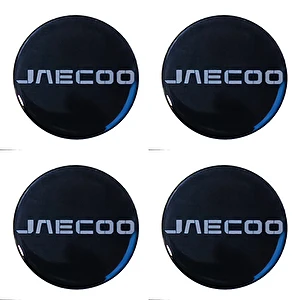 Naklejki na dekielki felgi kołpaki JAECOO 56 mm