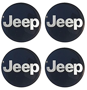 Naklejki na dekielki felgi kołpaki JEEP 56 mm