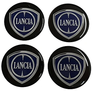Naklejki na dekielki felgi kołpaki Lancia 56 mm