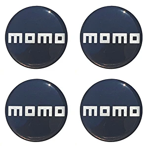 Naklejki na dekielki felgi kołpaki Momo 56 mm
