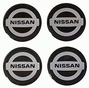 Naklejki na dekielki felgi kołpaki Nissan 64 mm