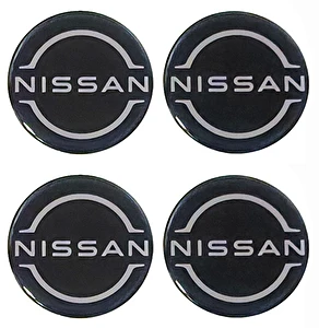Naklejki na dekielki felgi kołpaki Nissan nowy 60 mm