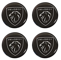 Naklejki na dekielki felgi kołpaki Peugeot nowy 60 mm