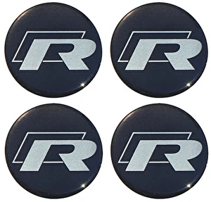 Naklejki na dekielki felgi kołpaki R LINE 56 mm