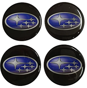 Naklejki na dekielki felgi kołpaki Subaru 60 mm