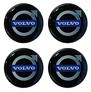 Naklejki na dekielki felgi kołpaki Volvo kolor 56 mm