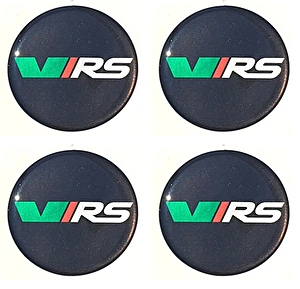 Naklejki na dekielki felgi kołpaki VRS 60 mm